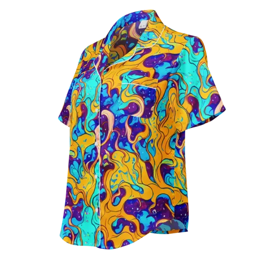 Magnetic Melt on a Women's Short Sleeve Pajama Top