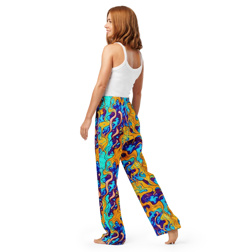 Magnetic Melt on Women's Pajama Pants — Back
