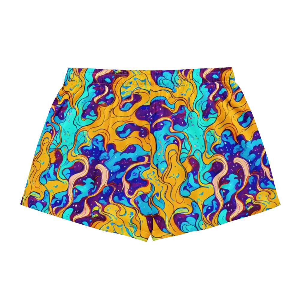 Magnetic Melt on Women's Pajama Shorts — Back