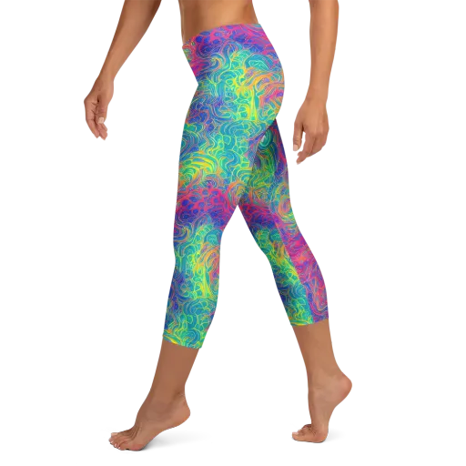 Mosaic Current on a Capri Leggings