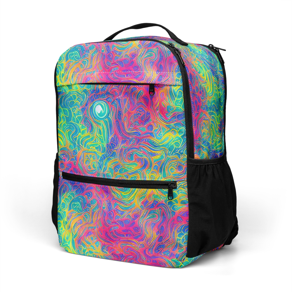 Mosaic Current on Utility Backpack — Left Front