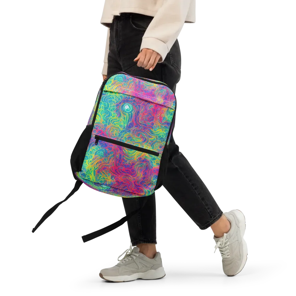 Mosaic Current on Utility Backpack — Front