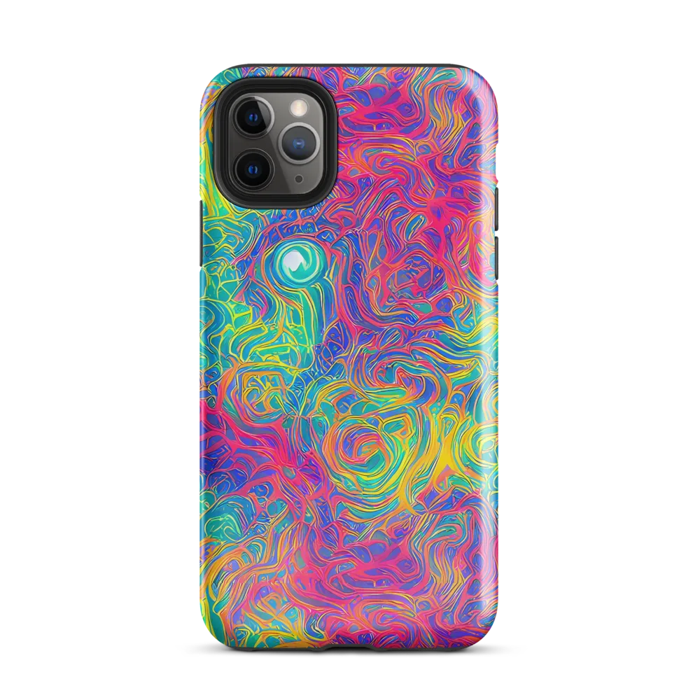 Mosaic Current on Tough Case for iPhone® — Front