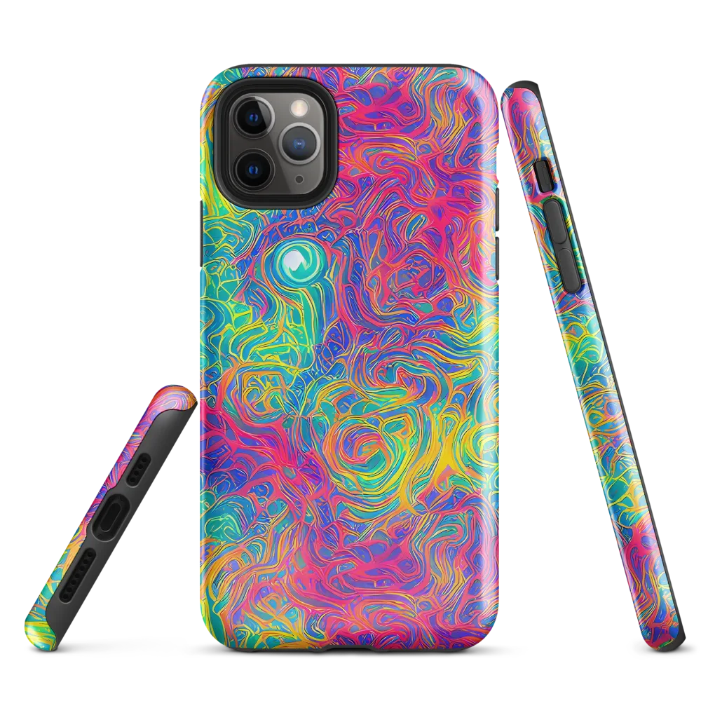 Mosaic Current on Tough Case for iPhone® — Front