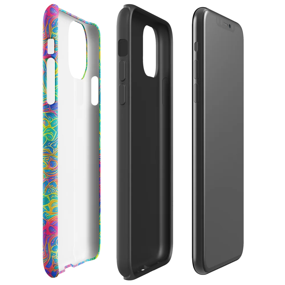 Mosaic Current on Tough Case for iPhone® — Right
