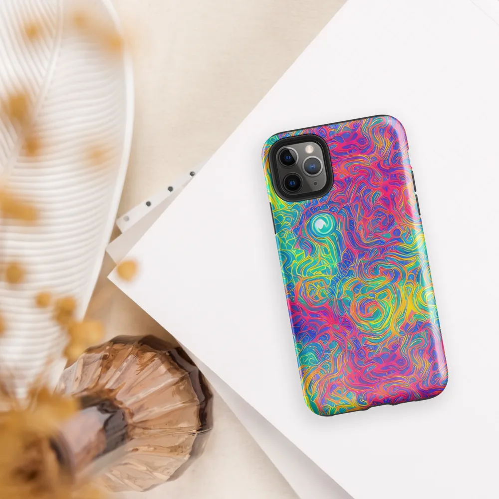 Mosaic Current on Tough Case for iPhone® — Front