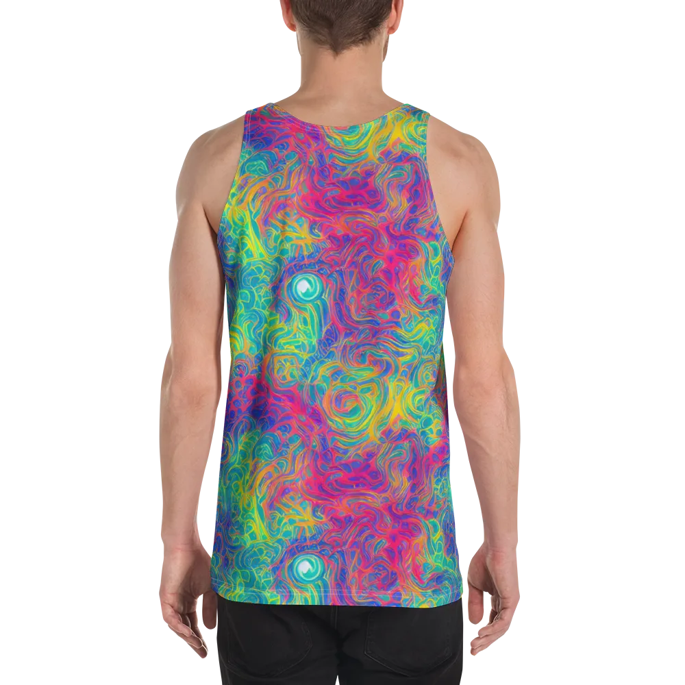 Mosaic Current on Men's Tank Top — Back