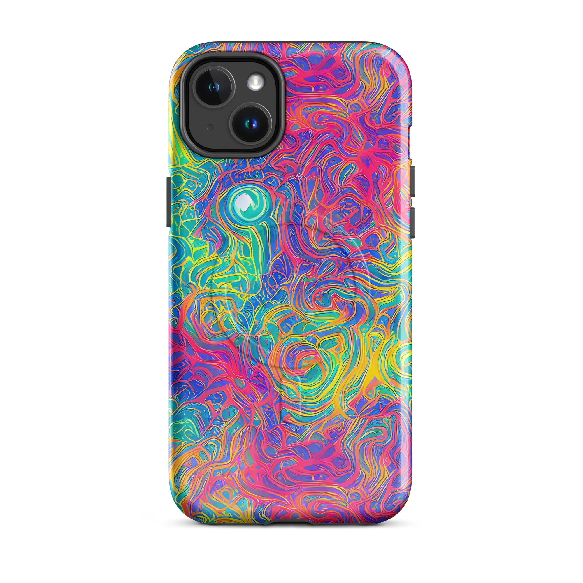 Mosaic Current on MagSafe Tough Case for iPhone® — Front
