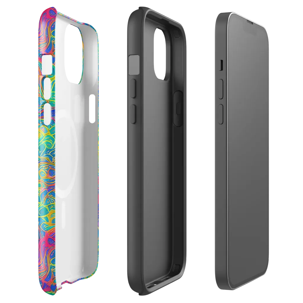 Mosaic Current on MagSafe Tough Case for iPhone® — Front