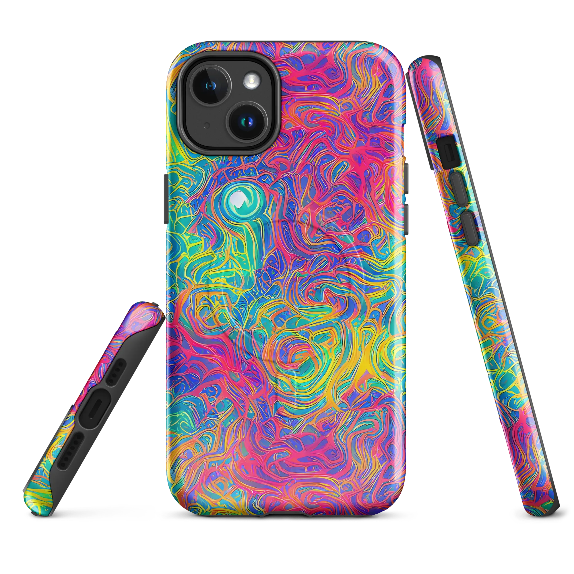 Mosaic Current on MagSafe Tough Case for iPhone® — Front