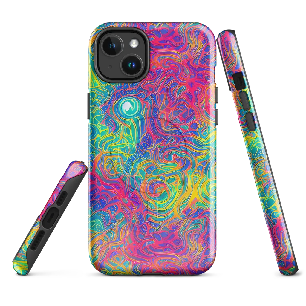 Mosaic Current on MagSafe Tough Case for iPhone® — Front