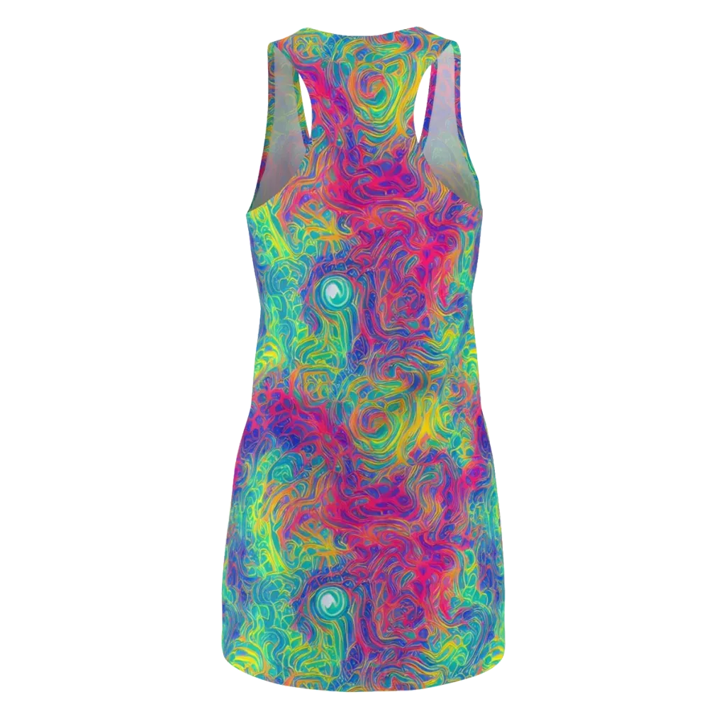 Mosaic Current on Racerback Dress — Back
