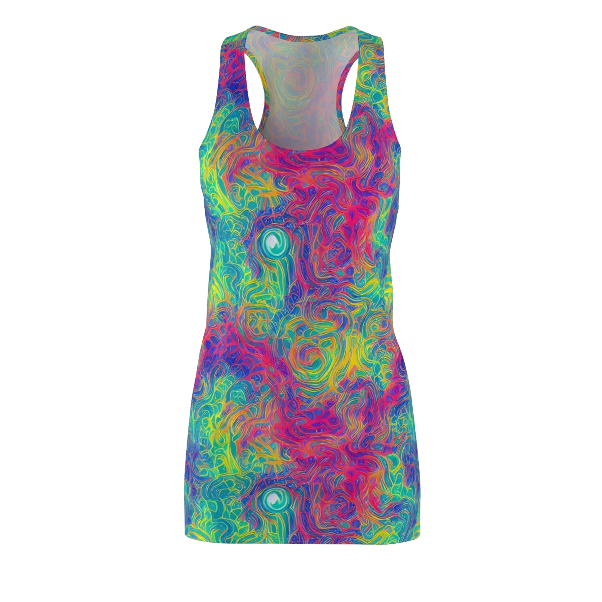 Mosaic Current on Racerback Dress — Front