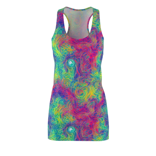 Mosaic Current on a Racerback Dress