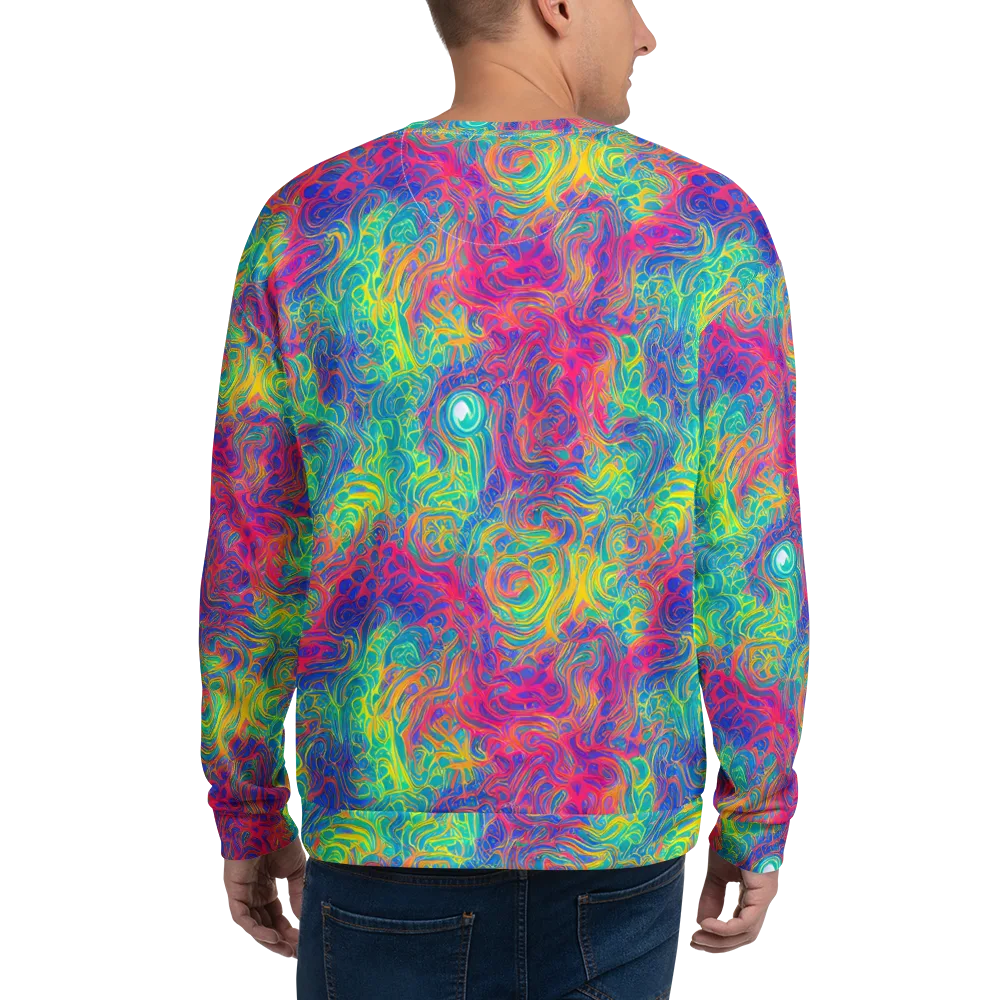 Mosaic Current on Sweatshirt — Back
