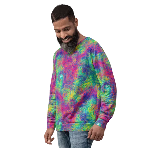 Mosaic Current on a Sweatshirt