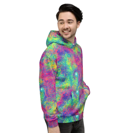 Mosaic Current on a Hoodie
