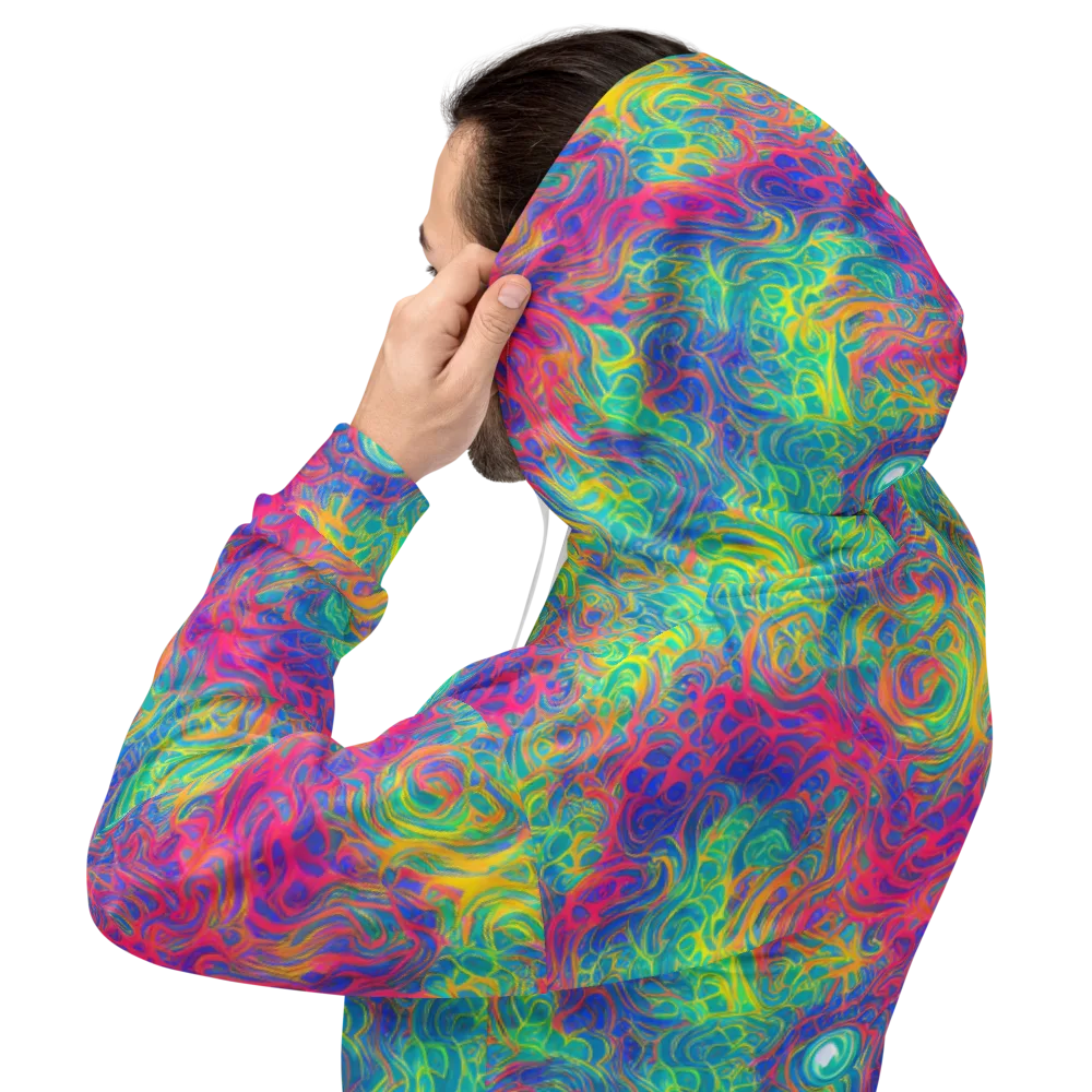 Mosaic Current on Hoodie — Back