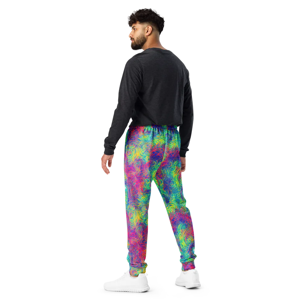 Mosaic Current on Men's Joggers — Back