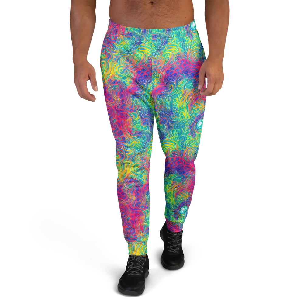 Mosaic Current on Men's Joggers — Front
