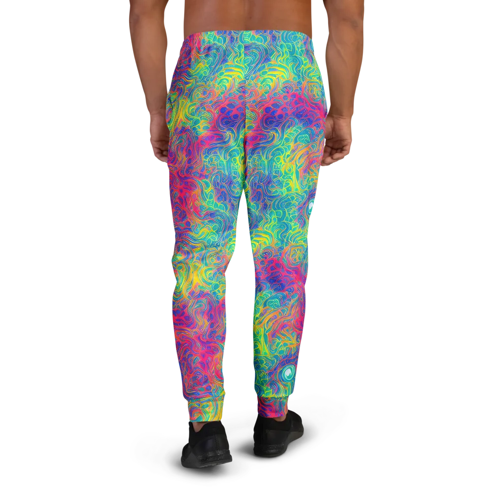 Mosaic Current on Men's Joggers — Back