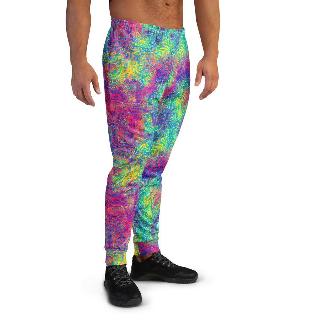 Mosaic Current on Men's Joggers — Right