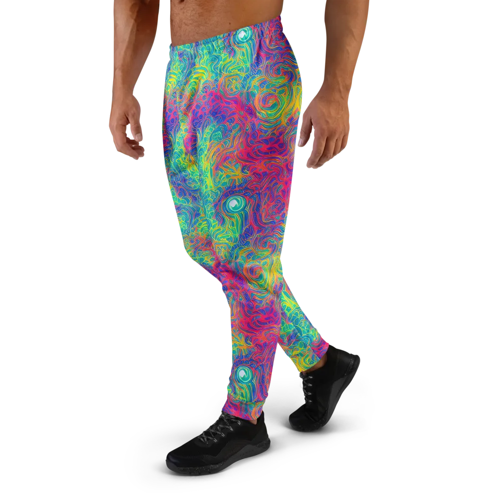 Mosaic Current on Men's Joggers — Left