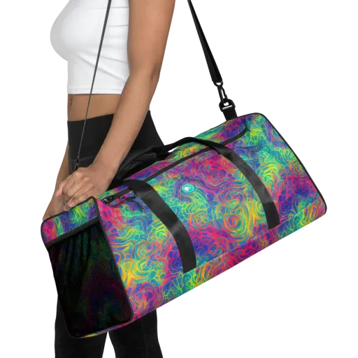 Mosaic Current on a Duffle Bag