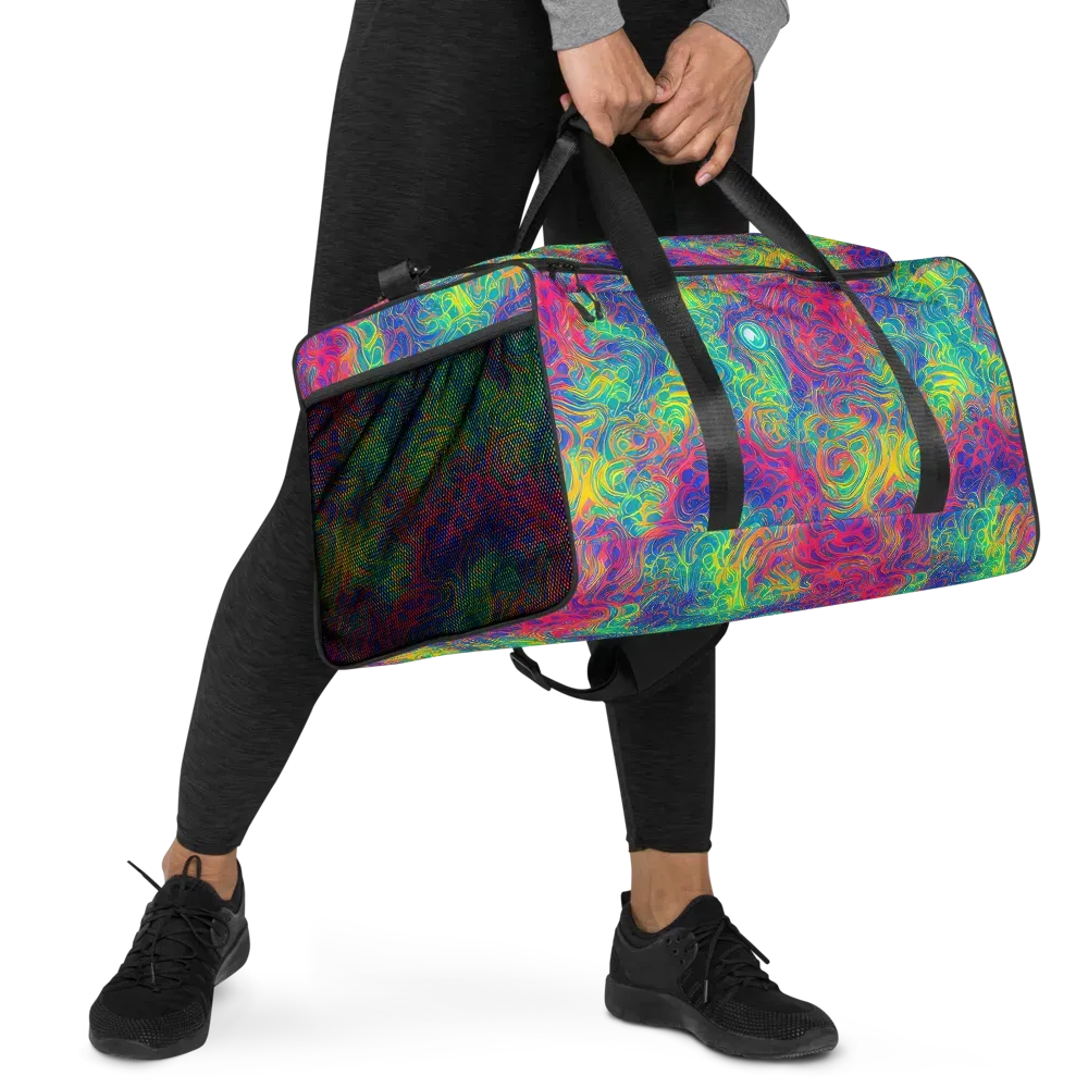 Mosaic Current on Duffle Bag — Right Front