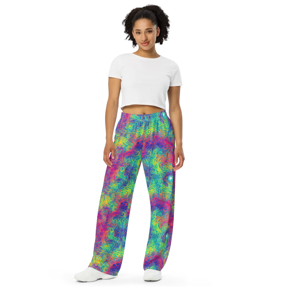 Mosaic Current on Wide-Leg Pants — Front