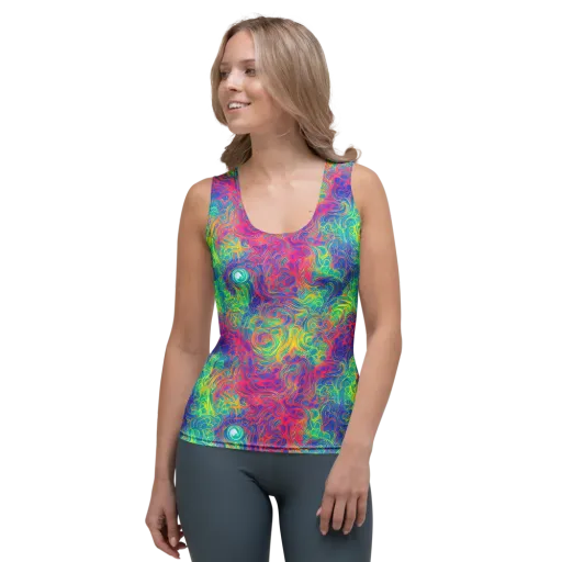 Mosaic Current on a Women's Tank Top
