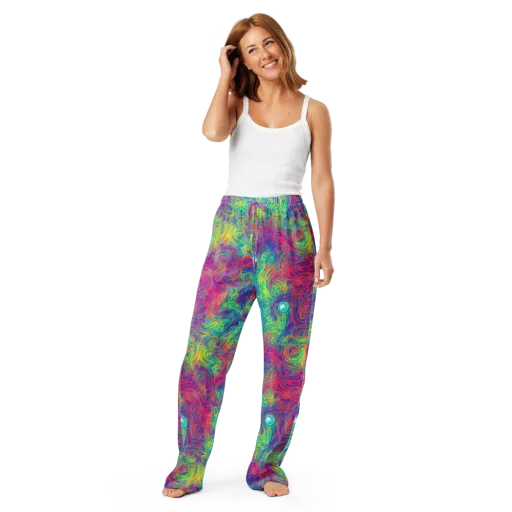 Mosaic Current on a Women's Pajama Pants