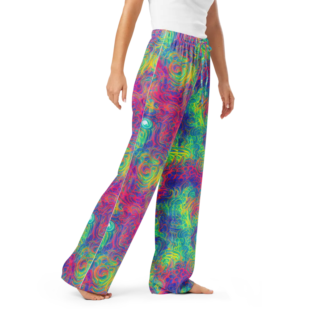Mosaic Current on Women's Pajama Pants — Right Front