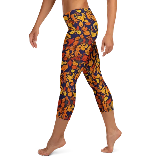 Autumn Voltage on a Capri Leggings