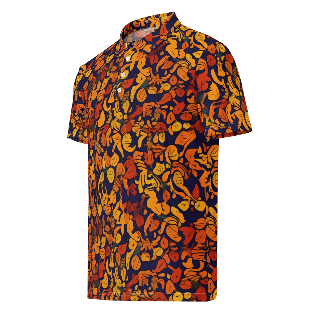 Autumn Voltage on Men's Slim Fit Polo Shirt — Left Front