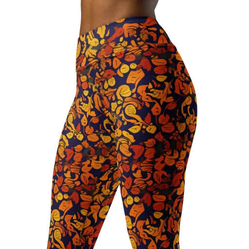Autumn Voltage on a Yoga Leggings