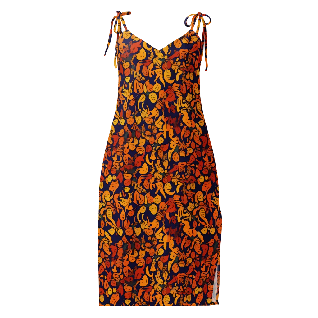 Autumn Voltage on Slip Dress — Front