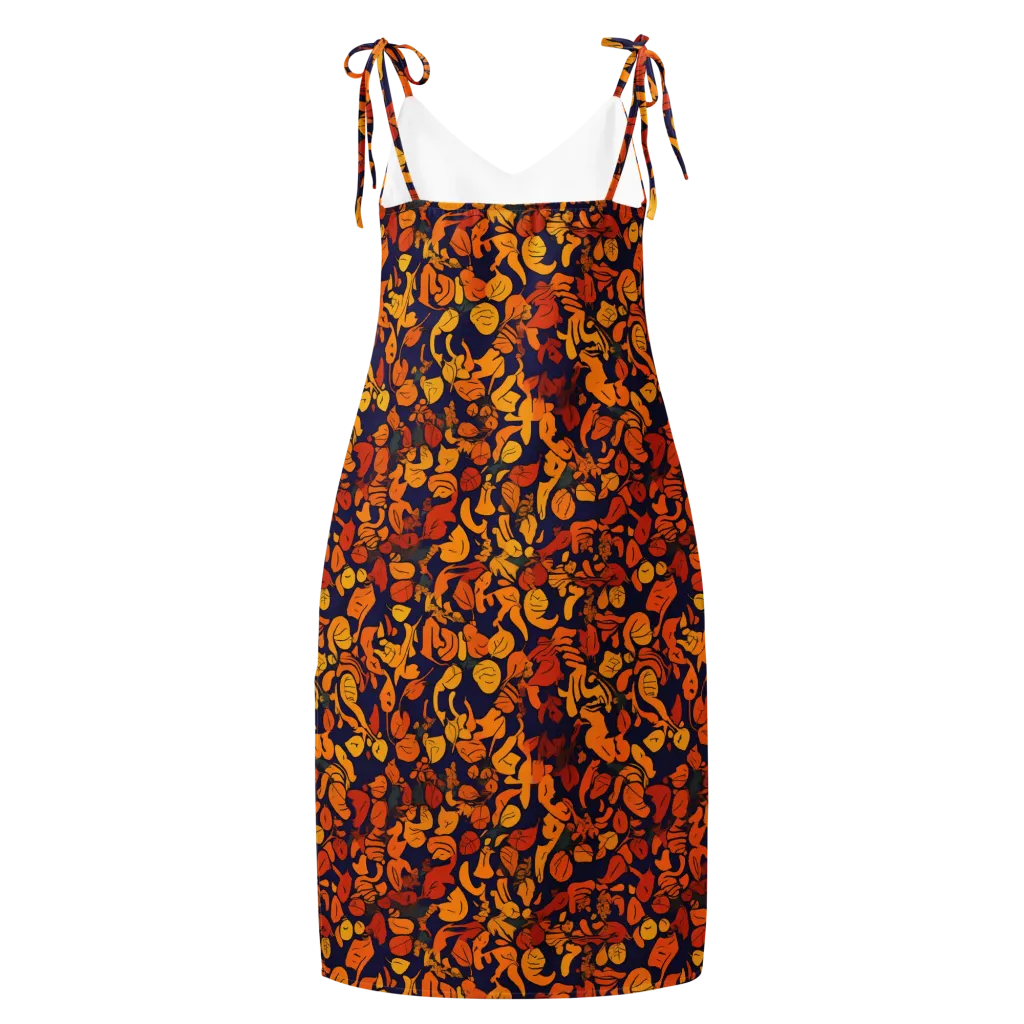 Autumn Voltage on Slip Dress — Back
