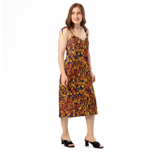 Autumn Voltage on a Slip Dress