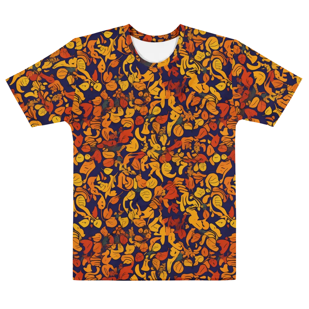 Autumn Voltage on Men's Cotton Crew Neck T-Shirt — Front