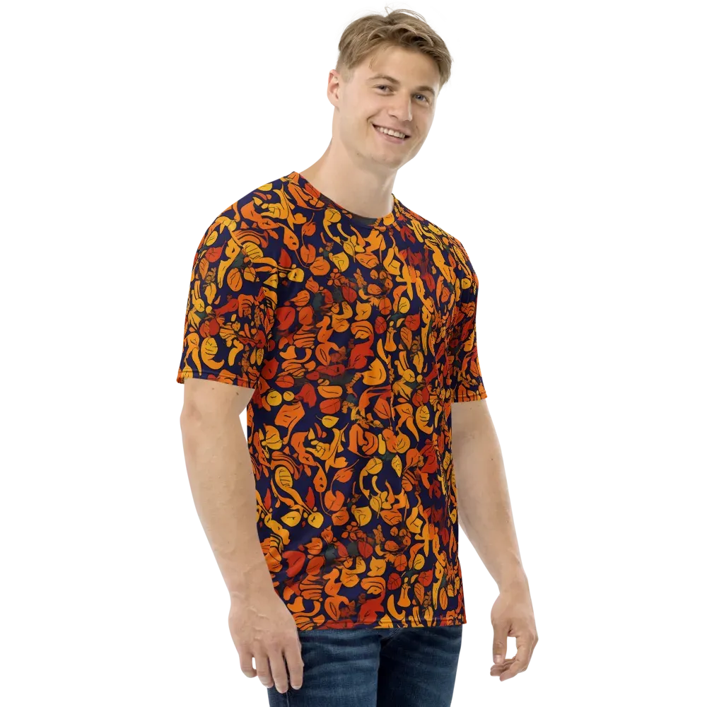 Autumn Voltage on Men's Crew Neck T-Shirt — Right
