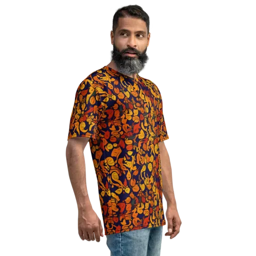 Autumn Voltage on a Men's Crew Neck T-Shirt
