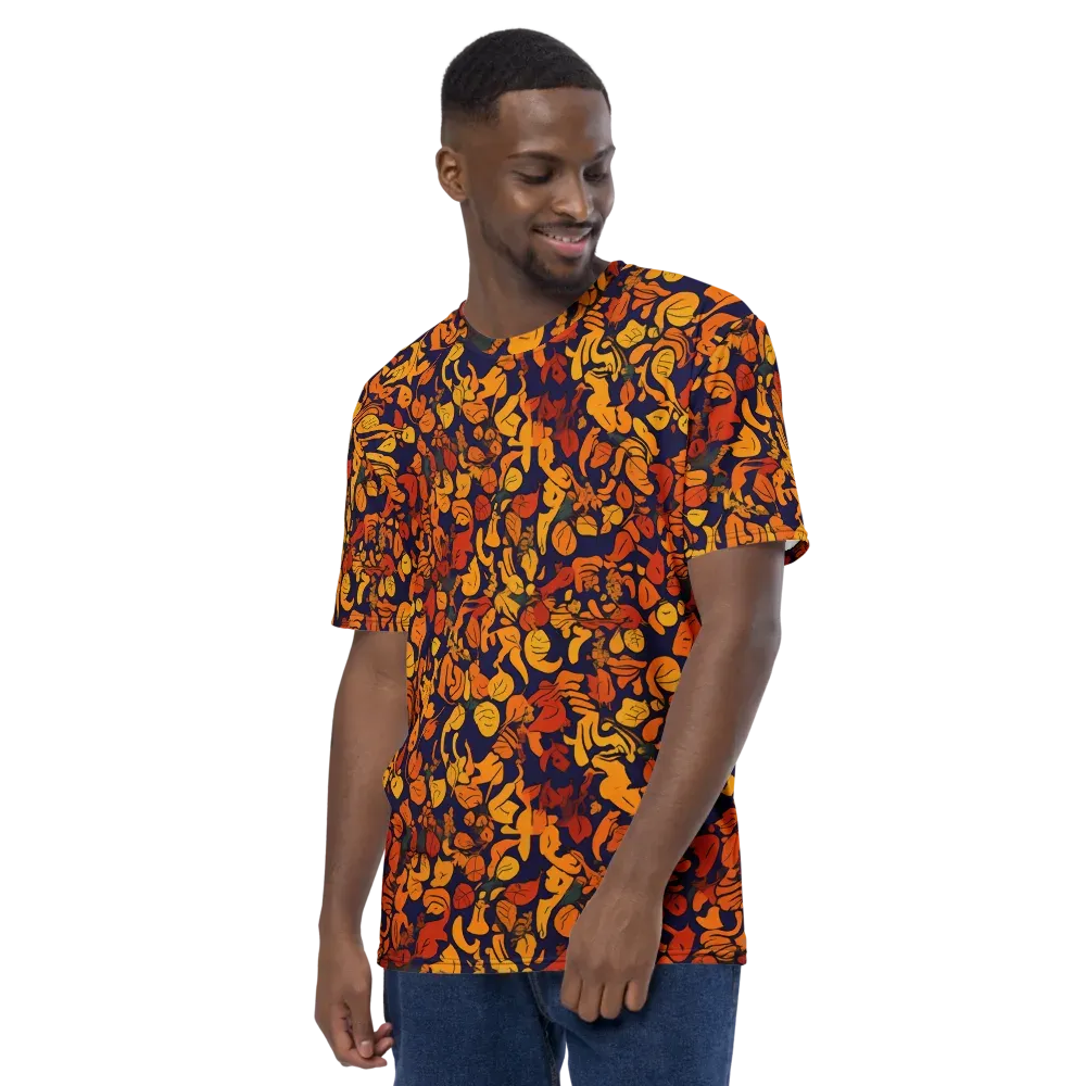 Autumn Voltage on Men's Crew Neck T-Shirt — Left