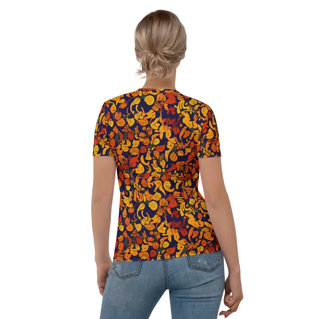 Autumn Voltage on Women's Crew Neck T-Shirt — Back