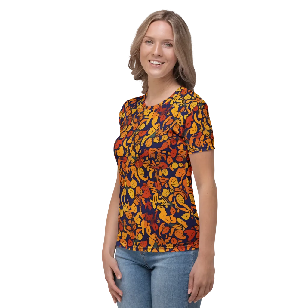 Autumn Voltage on Women's Crew Neck T-Shirt — Left