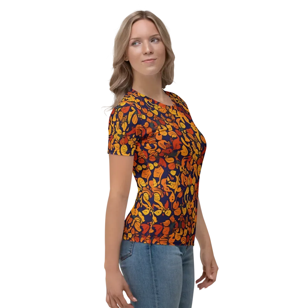 Autumn Voltage on Women's Crew Neck T-Shirt — Right