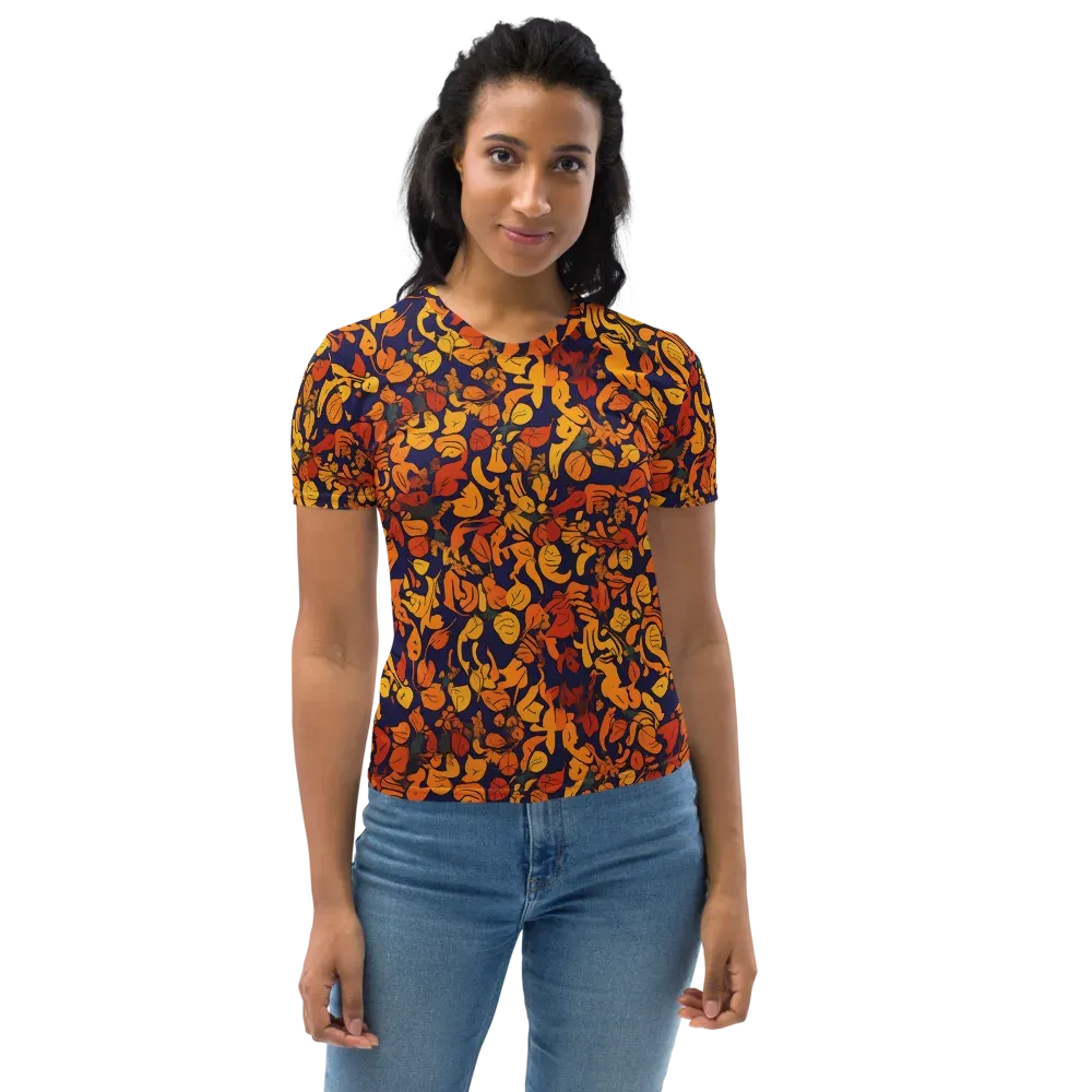 Autumn Voltage on Women's Crew Neck T-Shirt — Front
