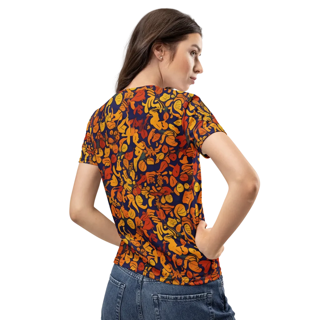 Autumn Voltage on Women's Crew Neck T-Shirt — Back