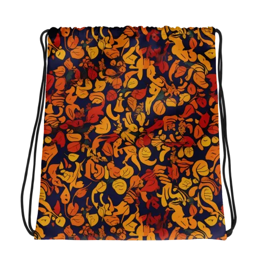 Autumn Voltage on a Drawstring Bag