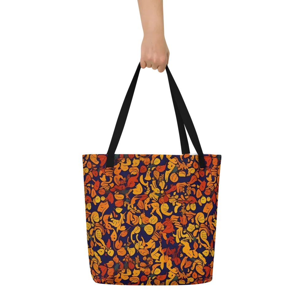 Autumn Voltage on Large Tote Bag W/ Pocket — Front